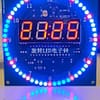 Kit Montar Relógio Digital Rotativo Led Termômetro com case