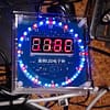Kit Montar Relógio Digital Rotativo Led Termômetro com case