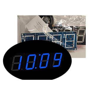Relógio Digital Display led Azul 1 Polegada 8051 Para Montar