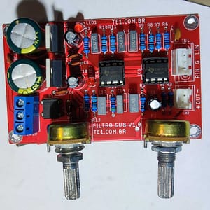 kit montar Pré-amplificador filtro graves subwoofer NJM2068D