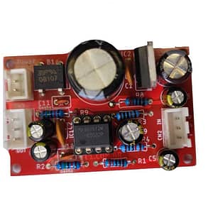 Pré-amplificador de áudio com CI NE5532 placa montada