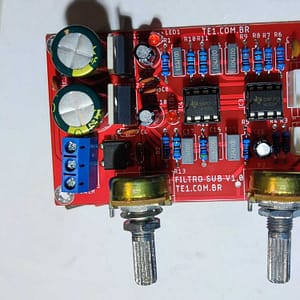 kit montar Pré-amplificador filtro graves subwoofer NJM2068D
