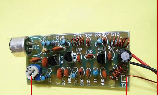 Transmissor de fm caseiro 3 transistor kit de eletrônica para montar