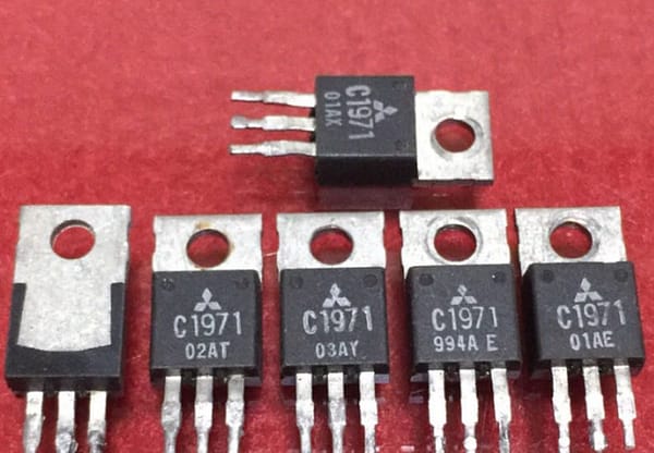2x transistor 2sc1971 original fm pll amplificador rf c1971