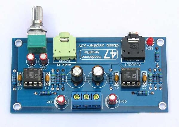 Amplificador fone de ouvidos hifi com ne5532 kit para montar