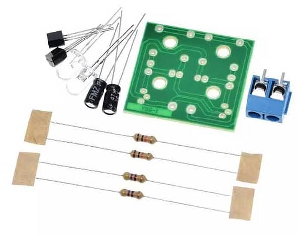 Pisca kit para montar oscilador astável com transistor