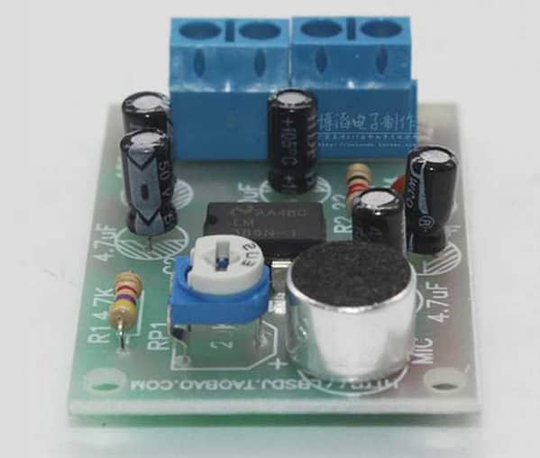 Kit para montar amplificador com lm386 e microfone eletreto