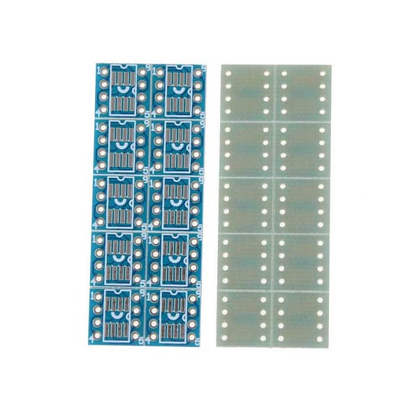 Adaptador smd sop8 dip8 placa conversor eprom 10 peças