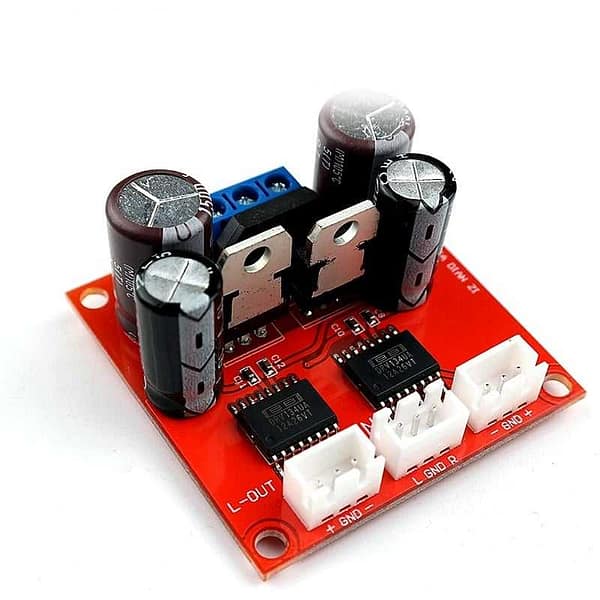 Drv134 pré amplificador balanceado diferencial com fonte