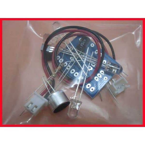 Led rítmico kit para montar led verde no ritmo musica