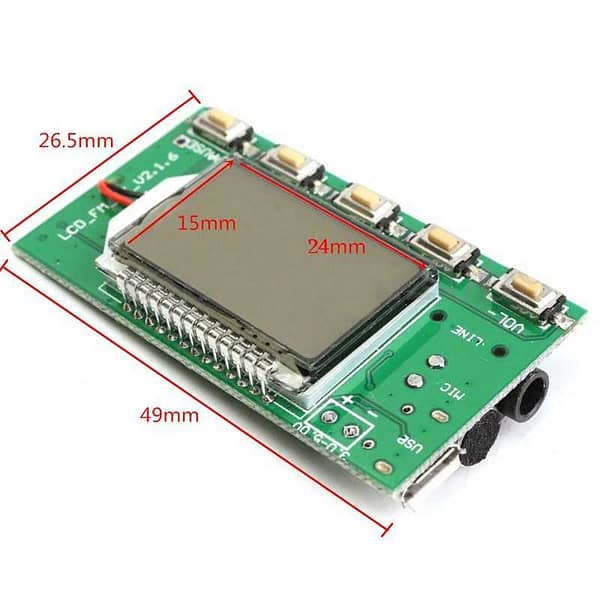 Módulo transmissor de fm para computador pll digital usb