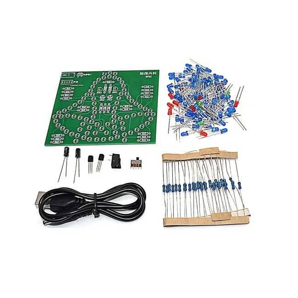 Kit de eletrônica para montar sino eletrônico com 95 led para montar