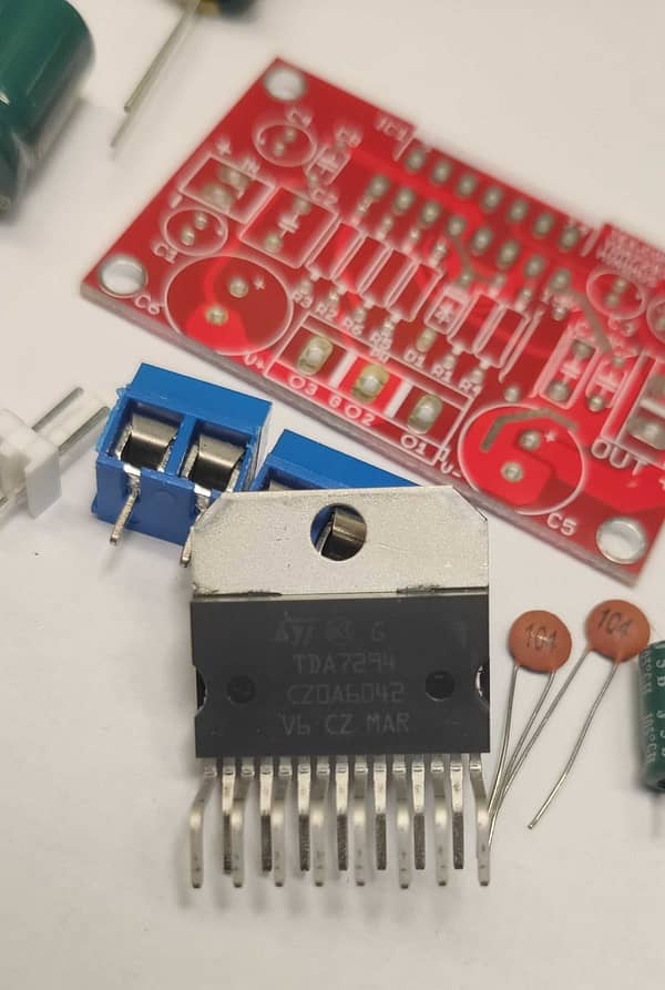 Tda7294 original kit para montar amplificador placa e componentes