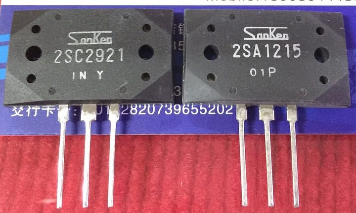 Par transistor 2sc2921 2sa1215 original sanken c2921 a1215