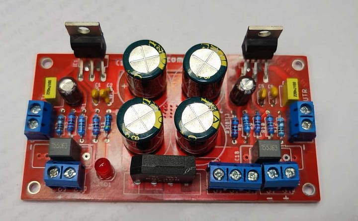 Ci tda2030a placa montada amplificador estéreo ou ponte