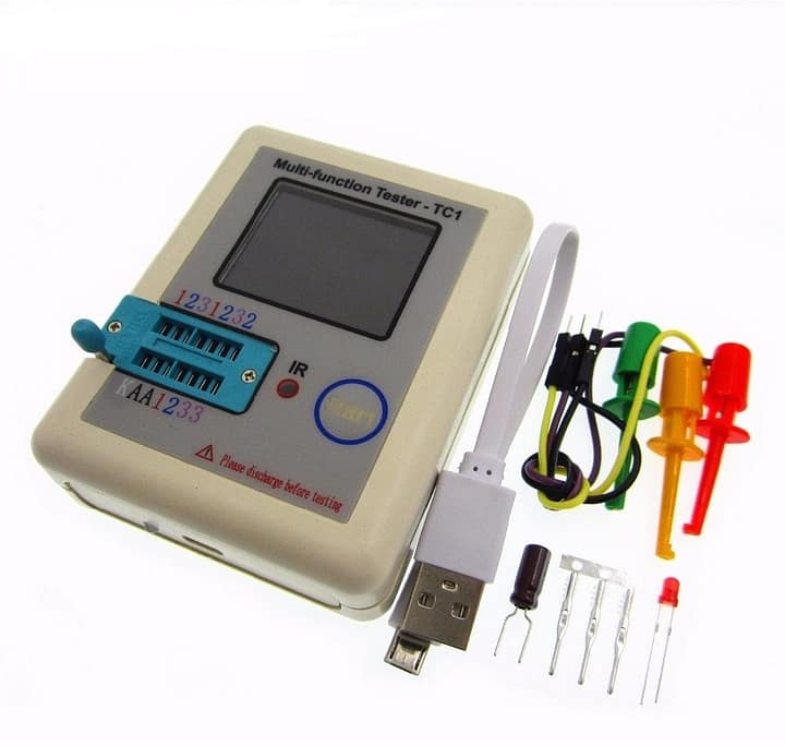 Lcr tc1 medidor transistor tester testador esr mosfet diodo