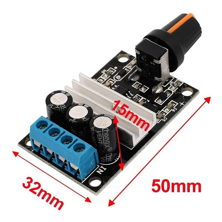 Controlador de velocidade para motor dc 3a 8a 28v dc pwm