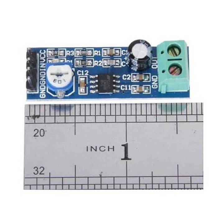 Mini amplificador lm386 smd lm 386 ganho 200x arduino. Placa mini amplificador de áudio com circuito integrado lm386 - versão smd