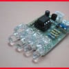 Kit para montar de efeitos de leds azul utilizando CI LM358