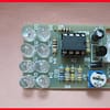 Kit para montar de efeitos de leds azul utilizando CI LM358