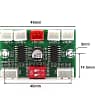 ltk5206 mini amplificador de áudio 4 canais potência 3W 5V