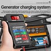 Testador de bateria de carro moto e alternador digital com voltímetro