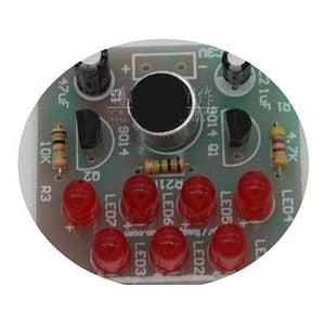 Kit De Eletrônica Para Montar Led Vermelho No Ritmo Musica