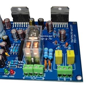 Placa montada amplificador ci TDA7294 proteção upc1237 relé