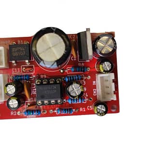 Pré-amplificador de áudio com CI NE5532 placa montada