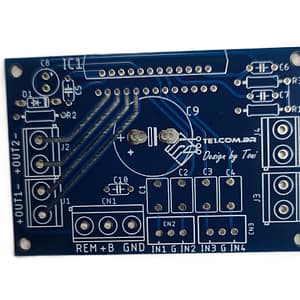 Placa Lisa para Amplificador Potência Áudio TDA7388 tda7850