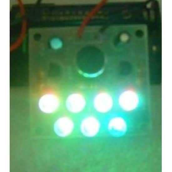 Kit de eletrônica para montar led piscante no ritmo musica