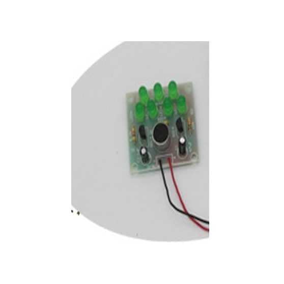 Kit para montar eletrônica com led verde pisca ritmo musica