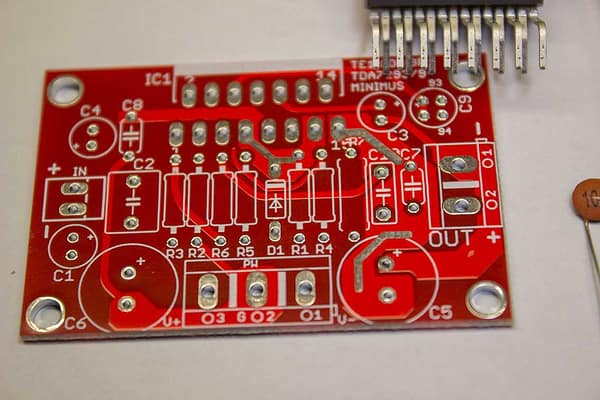 Tda7294 original kit para montar amplificador placa e componentes