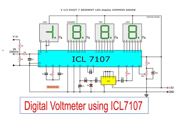 Ci icl7107 dip40 icl7107cplz icl7107cpl