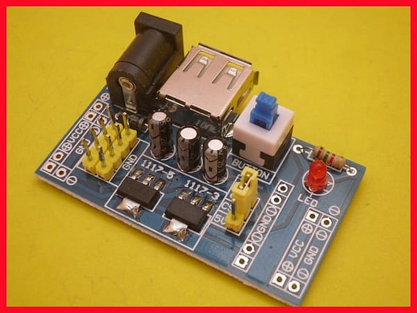 Módulo mini fonte de alimentação de 3. 3v e 5v com usb