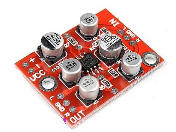 Ne5532 placa pré-amplificador uso geral qualidade estéreo 5v
