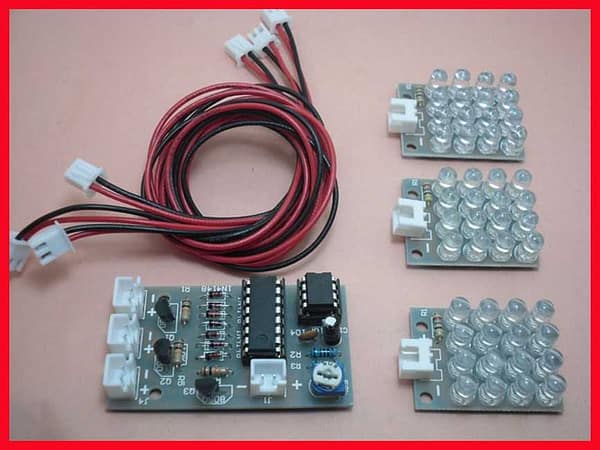 Ki montar luz estroboscópica de led com ci cd4017 e ne555
