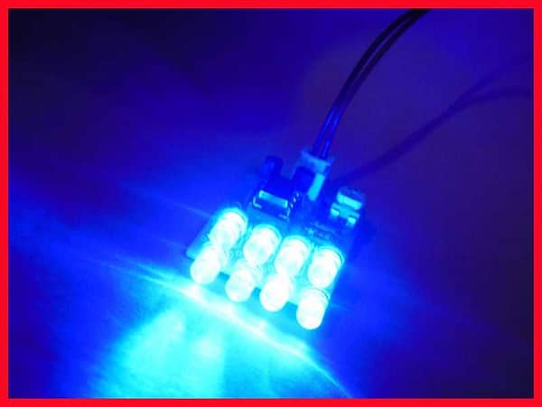 Kit para montar de efeitos de leds azul utilizando ci lm358