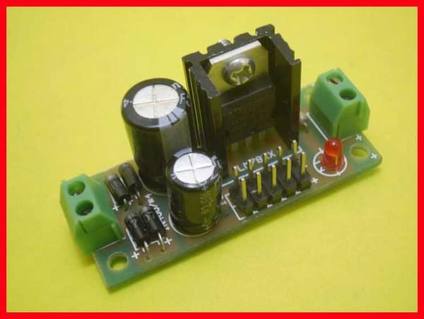 Kit para montar módulo fonte de alimentação com lm7809 9v