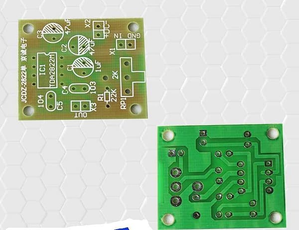 Tda2822 kit para montar amplificador som em ponte 2w