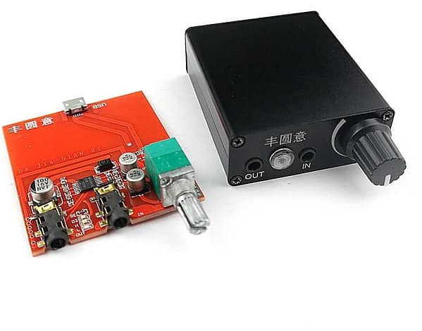 Amplificador de fones de ouvido com max4410 pronto para uso
