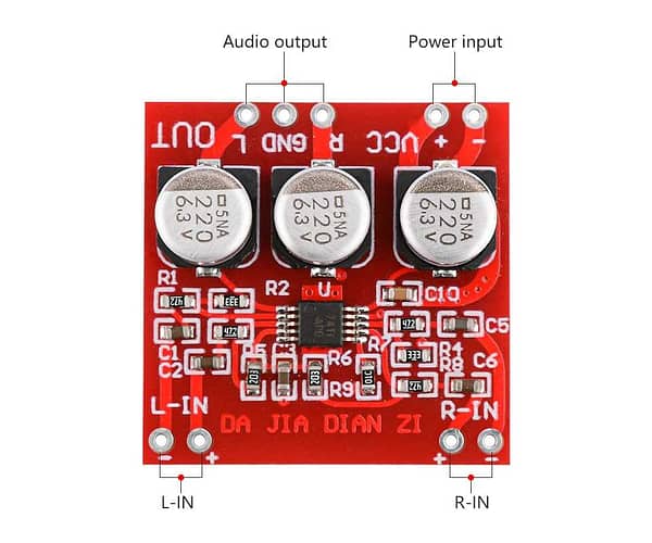 Tpa6112a2 amplificador estéreo com entrada balanceada