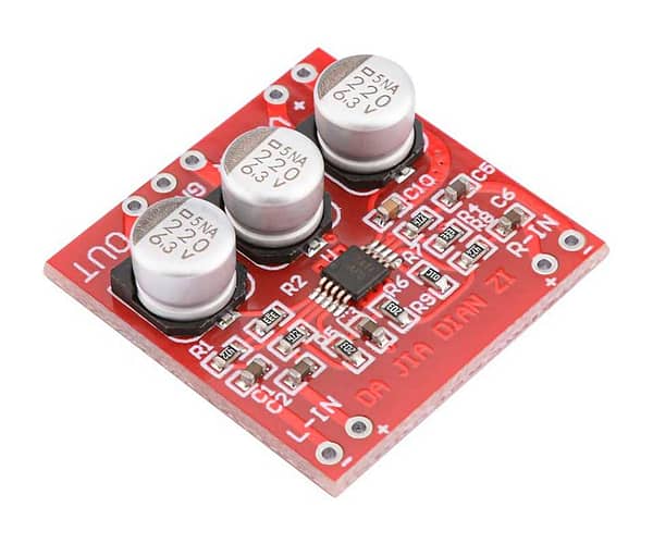 Tpa6112a2 amplificador estéreo com entrada balanceada