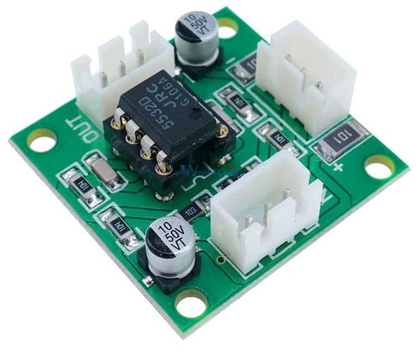 Placa montada pré-amplificador mini com op amp ne5532