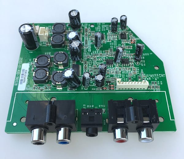 Placa montada amplificador 2. 1 ci ad52580 2x 20 + 40w