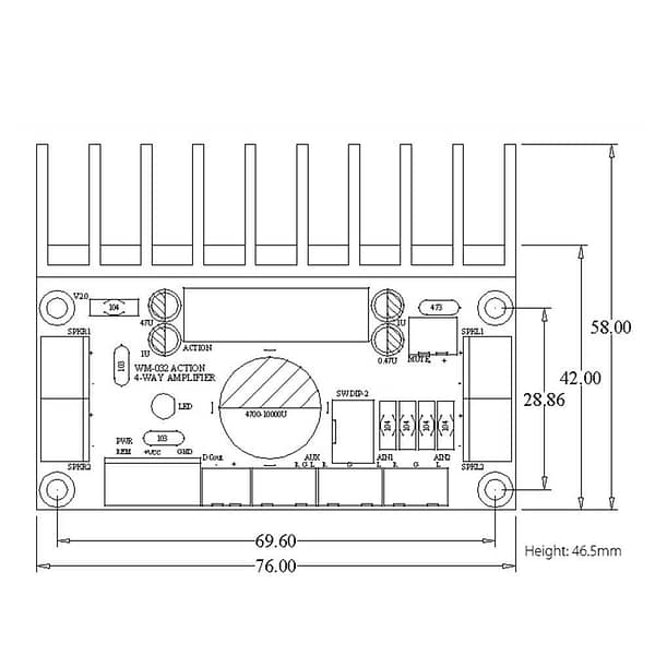 Comprar Tda7388 Kit Montar Amplificador Som Equivalente TDa7850 - Loja ...