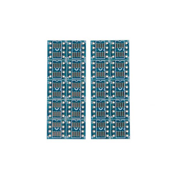 Adaptador smd sop8 dip8 placa conversor eprom 10 peças