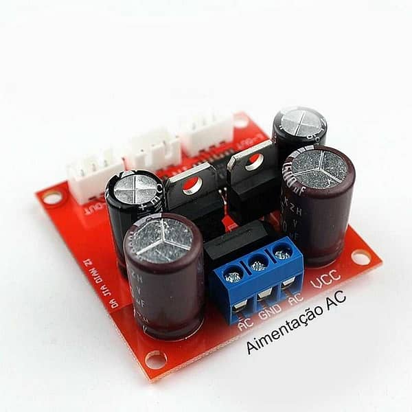 Drv134 pré amplificador balanceado diferencial com fonte