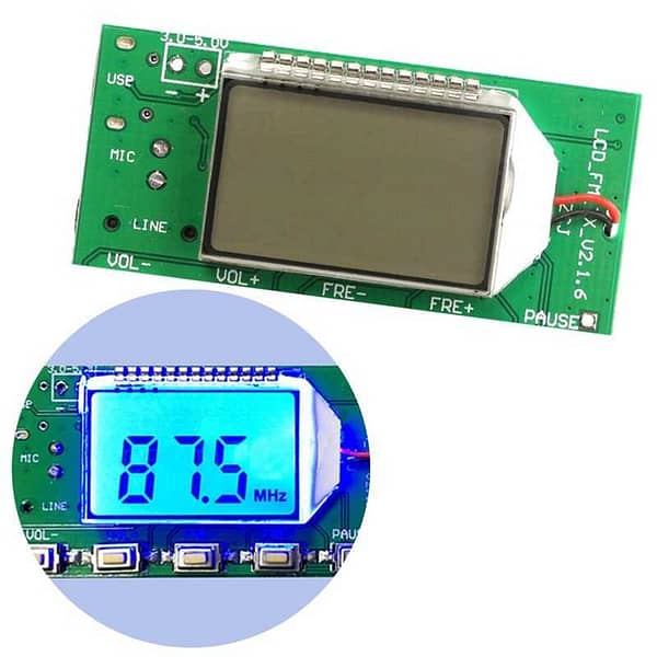 Módulo transmissor de fm para computador pll digital usb