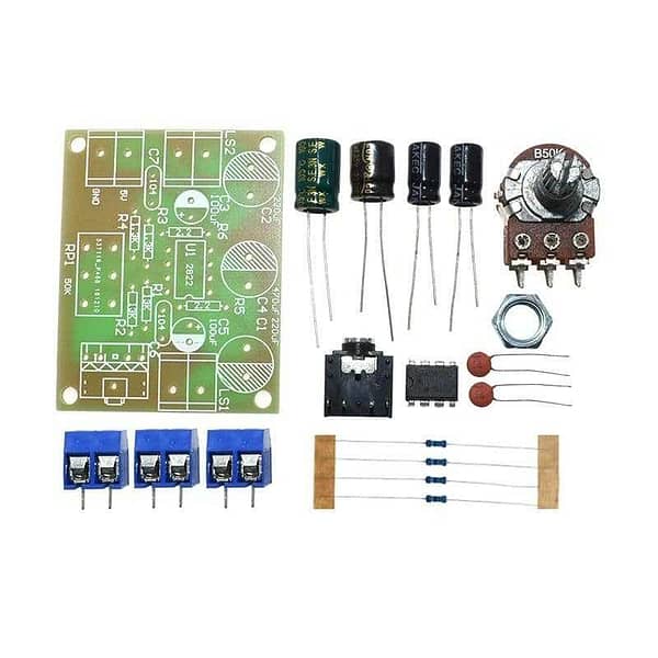 Tda2822 kit montar amplificador ci tda2822m ajuste volume